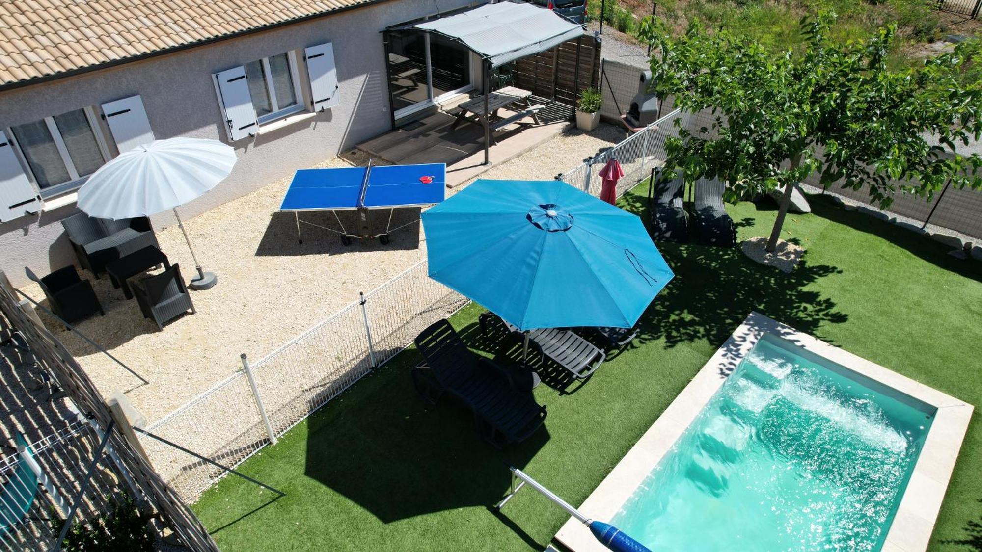 En Ardeche, Gite L'Odyssee Climatise Avec Sa Piscine Privee Et Chauffee Joyeuse Eksteriør billede
