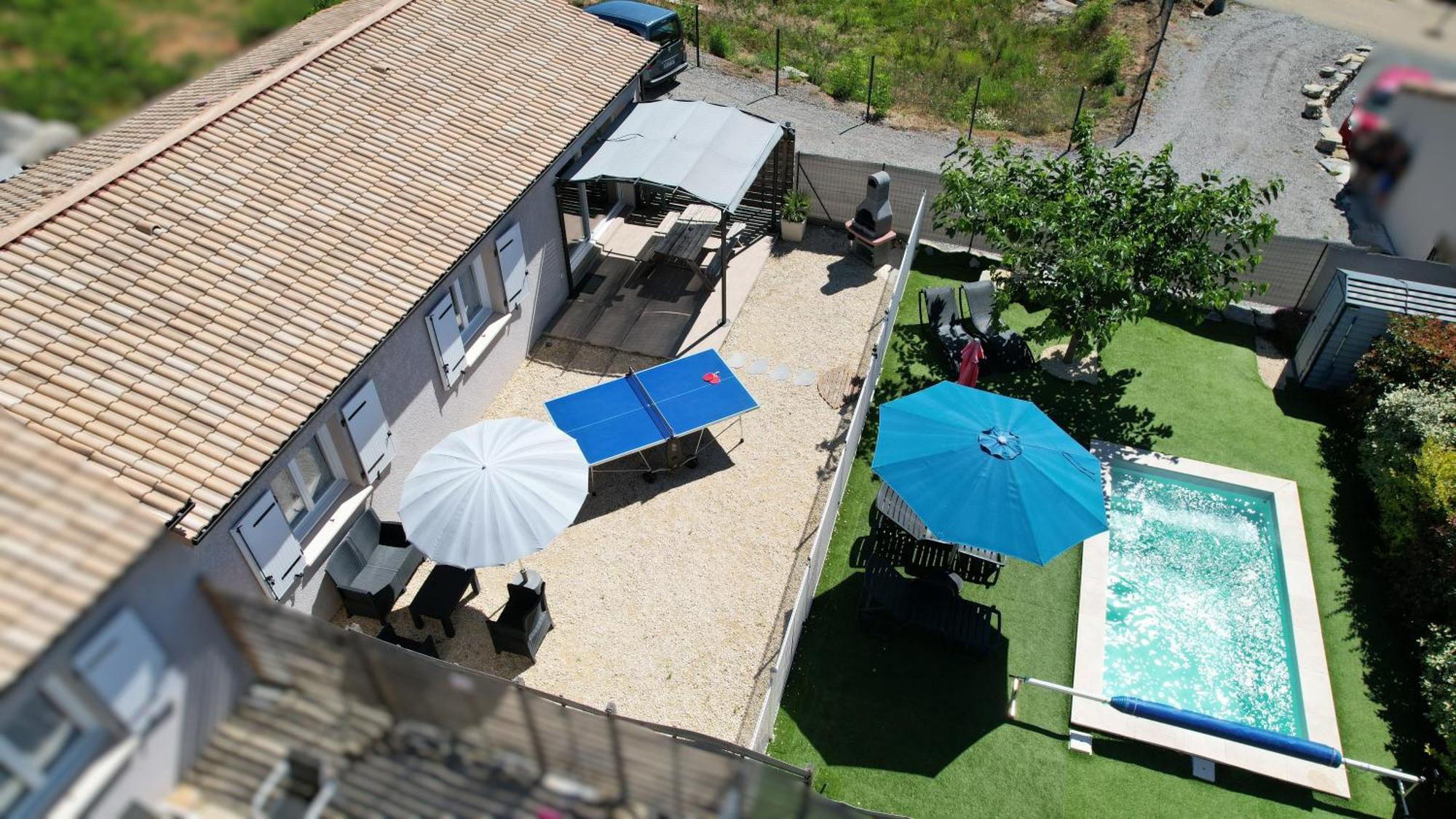 En Ardeche, Gite L'Odyssee Climatise Avec Sa Piscine Privee Et Chauffee Joyeuse Eksteriør billede